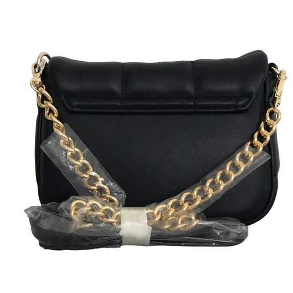 NWT Francesca's | Quilted Crossbody Black with Jewel Design - Picture 3 of 10